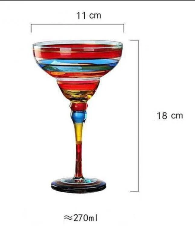 Handpaint_Magarita_Colored_Cocktail_Glasses_-_-4200773 Handpaint Magarita Colored Cocktail Glasses -