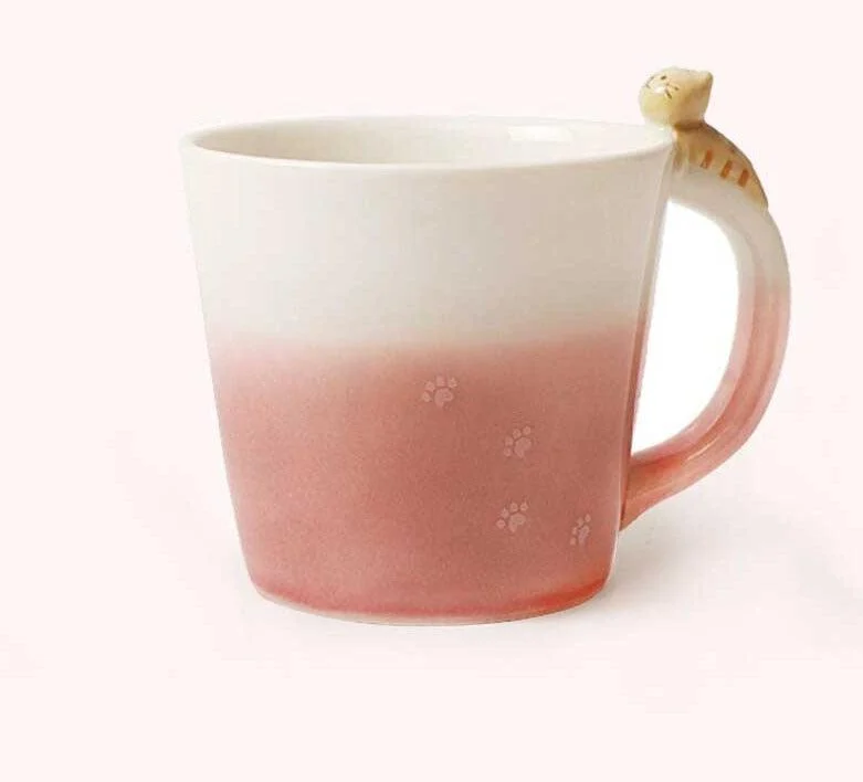 Handpainted_Ceramic_Cat_Lover_Mug_-_-4200813 Handpainted Ceramic Cat Lover Mug -
