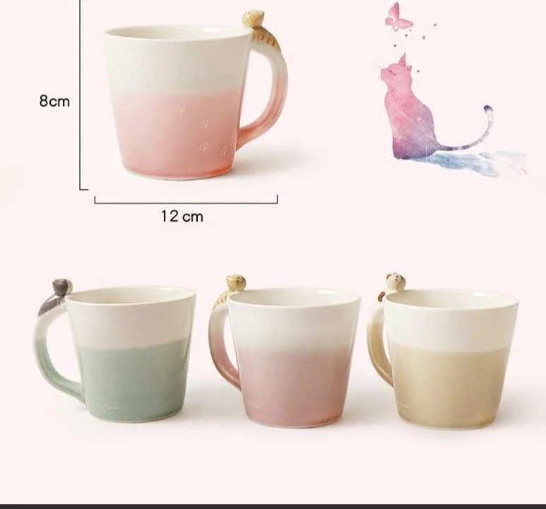 Handpainted_Ceramic_Cat_Lover_Mug_-_-4200843 Handpainted Ceramic Cat Lover Mug -