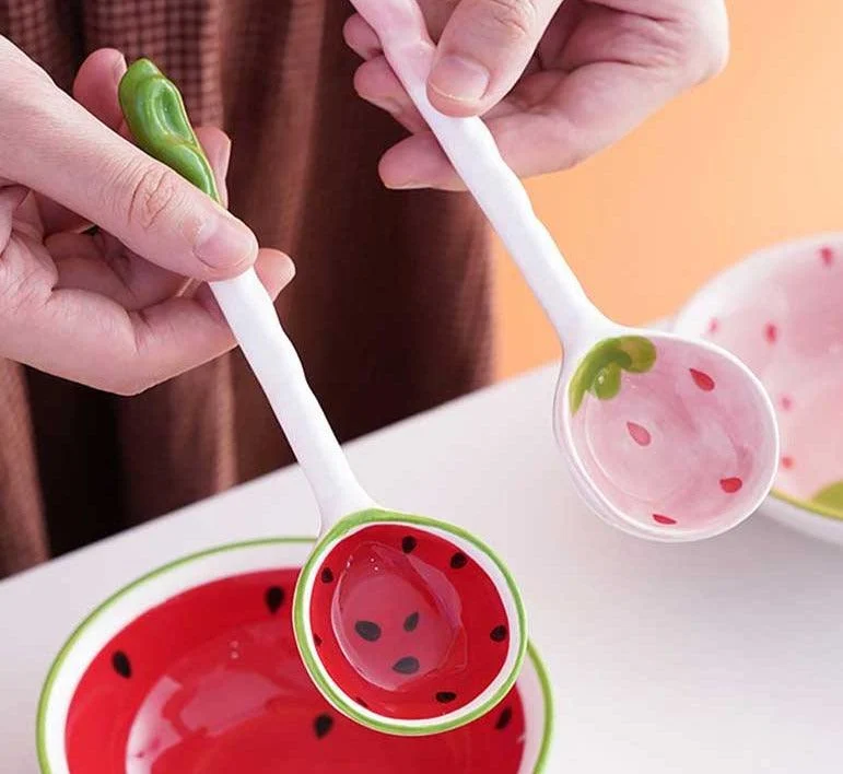Handpainted_Fruit_Strawberry_Watermelon_Ceramic_Bowl_Set_-_-4200865 Handpainted Fruit Strawberry Watermelon Ceramic Bowl Set -