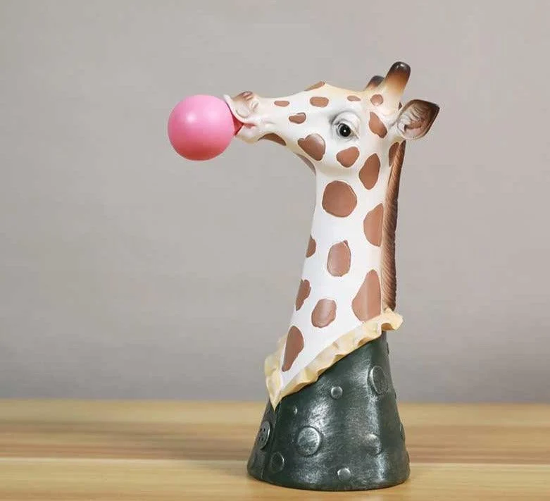 Handpainted_Resin_Zebra_Giraffe_Vase_Planter_Pot_-_-4200947 Handpainted Resin Zebra Giraffe Vase Planter Pot -