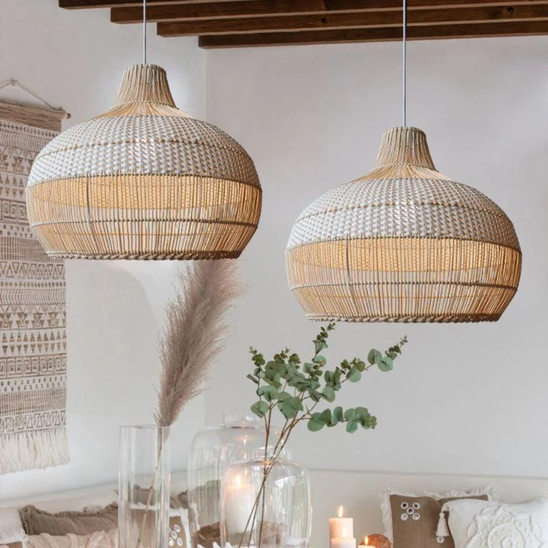 HandwovenRattanKitchenIslandPendantLightingWickerLampShade-Homdiy_16 Handwovenrattankitchenislandpendantlightingwickerlampshade Homdiy 16