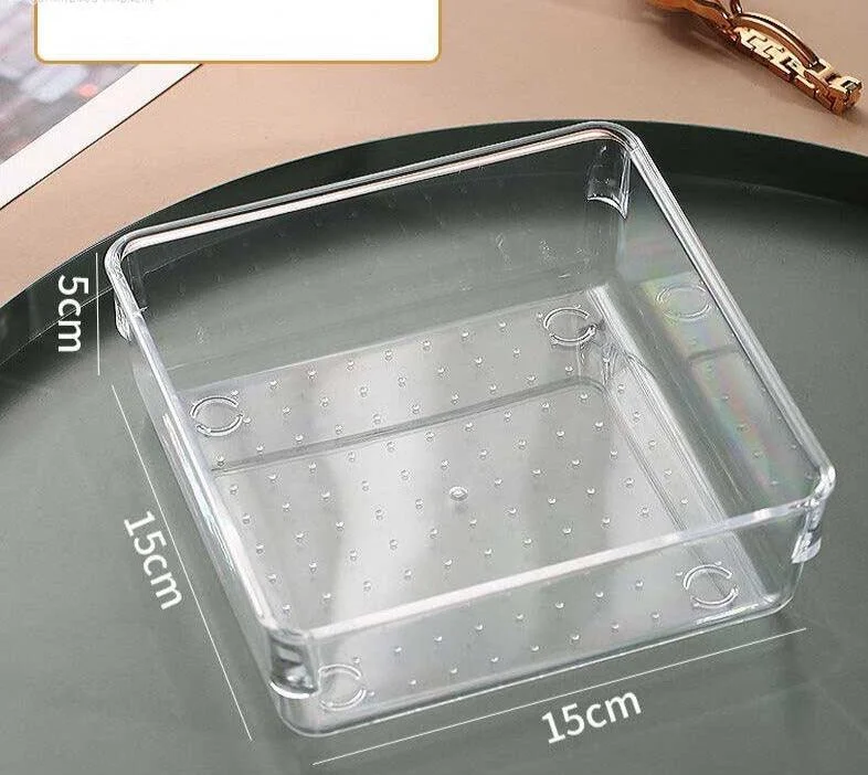 Handy Acrylic Transparent Stationery Storage Box -