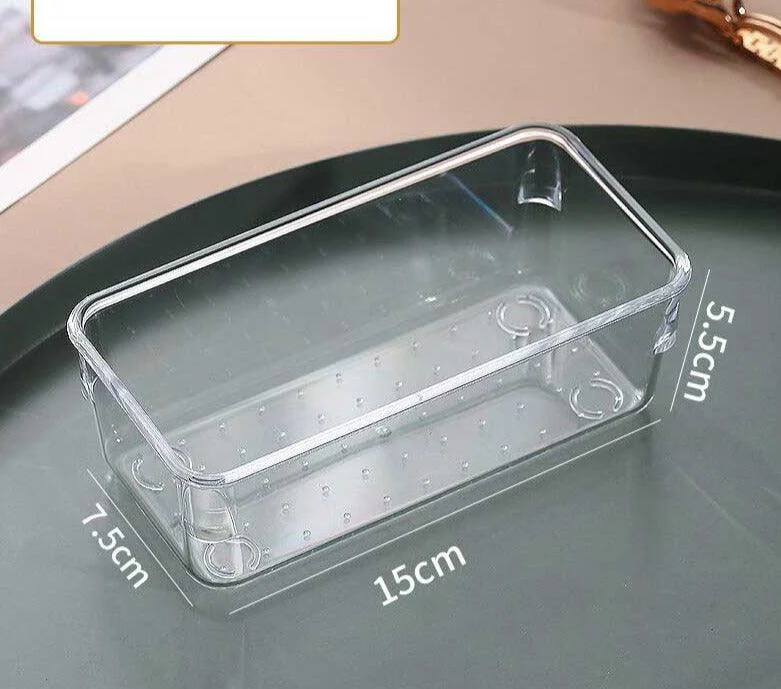 Handy Acrylic Transparent Stationery Storage Box -