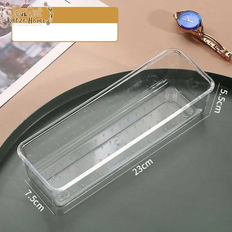 Handy Acrylic Transparent Stationery Storage Box -