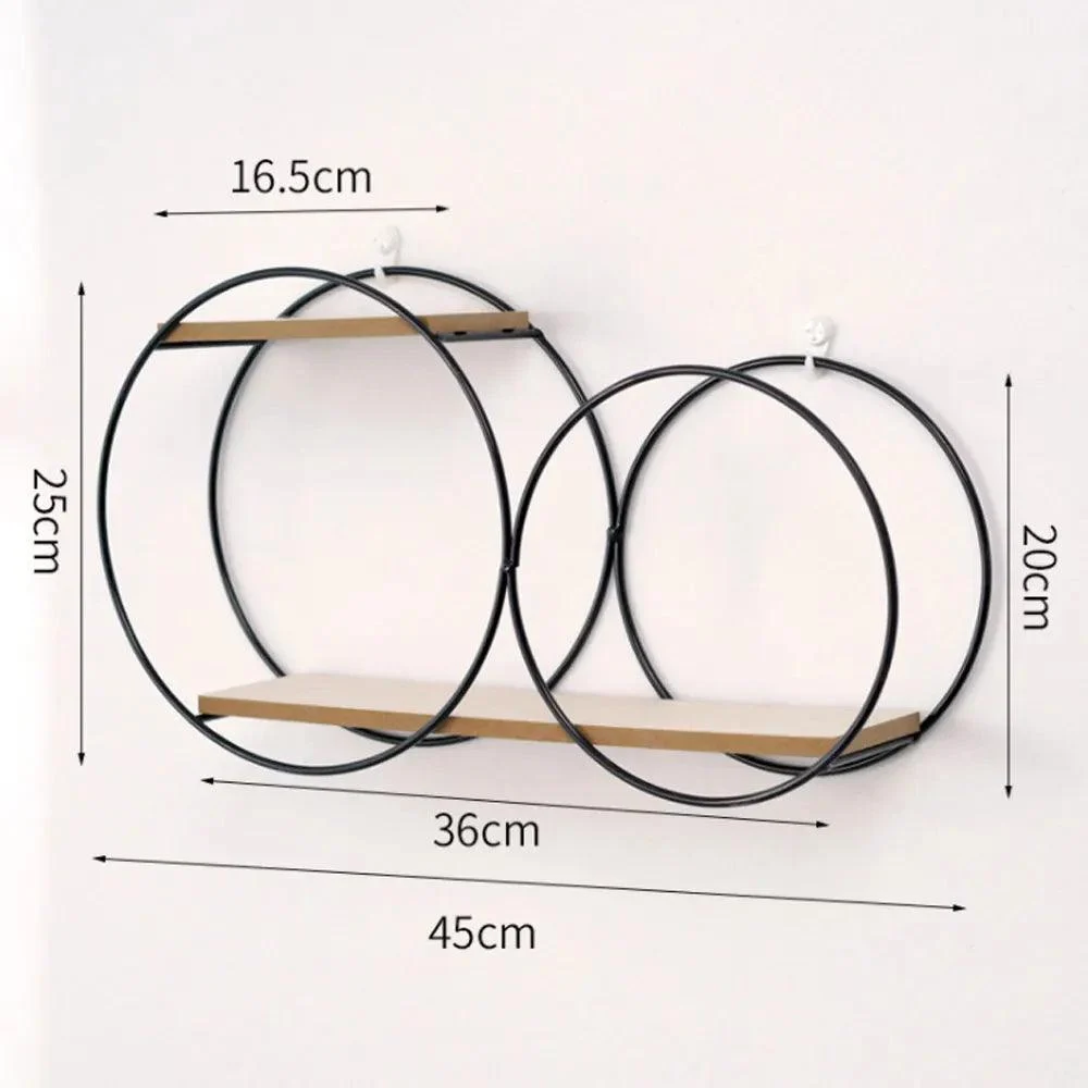 Ronde Muur Planken - Kamer Rek Decoratie - Esthetisch Home Decoratie -