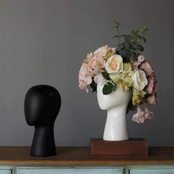 Head_Shaped_Flower_Vase_-_-4202024 Head Shaped Flower Vase -
