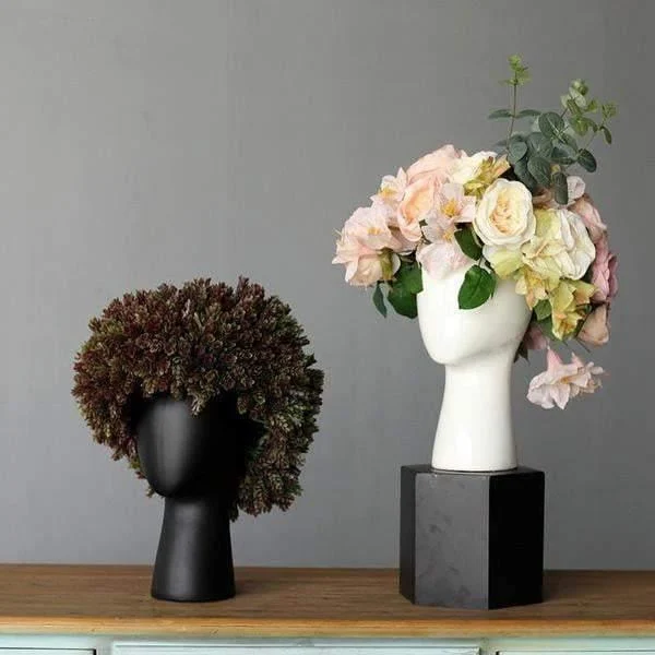 Head_Shaped_Flower_Vase_-_-4202067 Head Shaped Flower Vase -