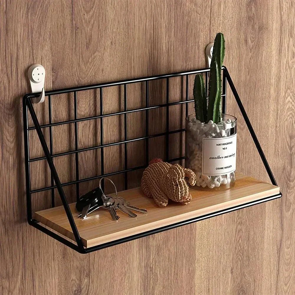 HempHaven™ | Creative & Modern Wooden Wall Shelf - - #tag1#