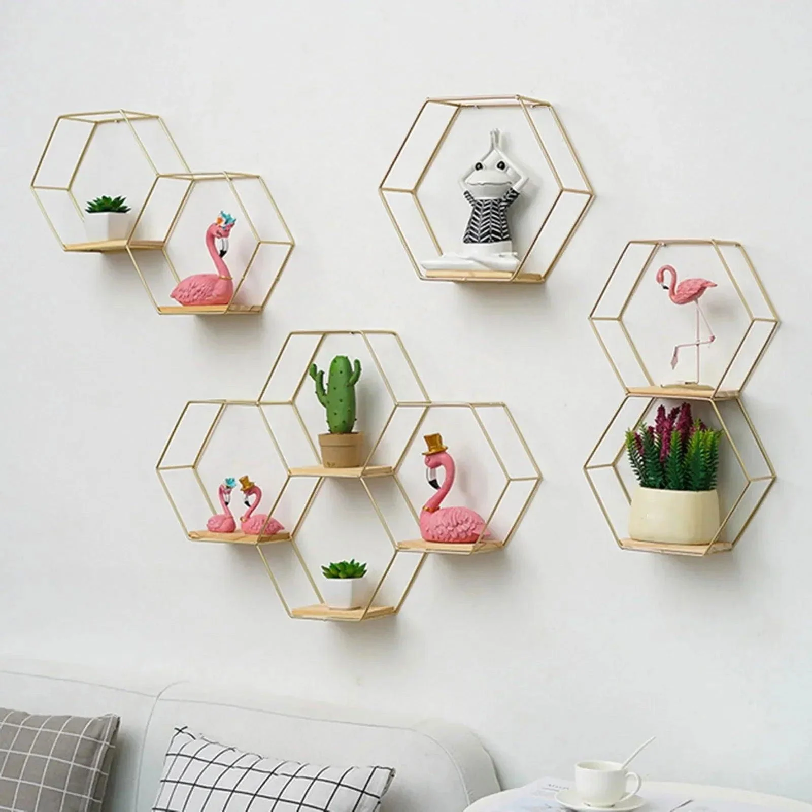 Hexagon_Shaped_Floating_Wall_Shelves_-_-_tag1_-4272626 Hexagon Shaped Floating Wall Shelves - - #tag1#