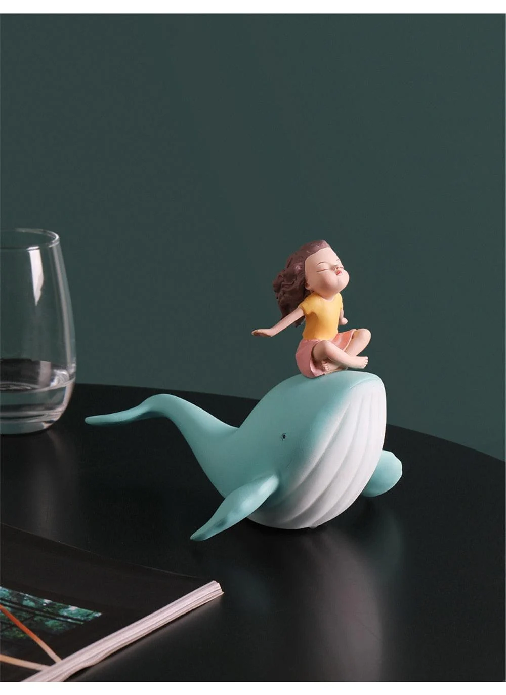Hfbdd95bb8f0e482e9f896017a42a2fa52 Resin Sleeping Girl on Whale Statue - ISTANBULLU LTD