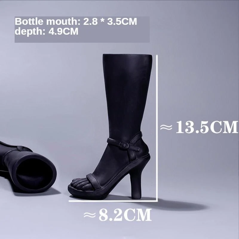High Boot Shaped Vase -