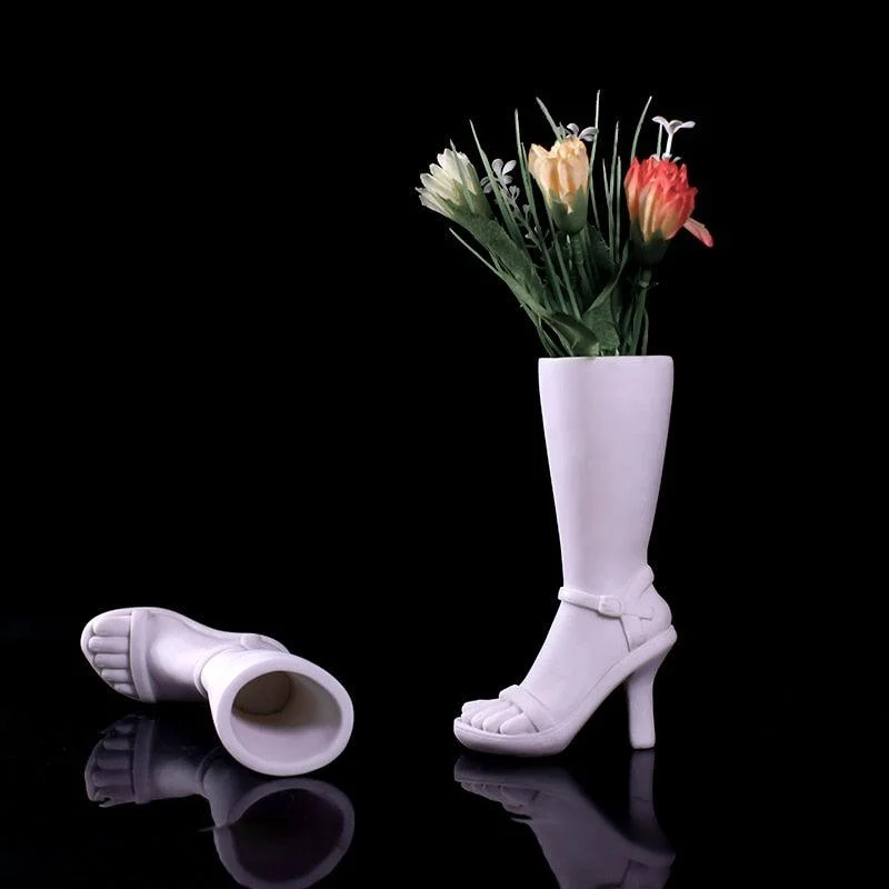 High Boot Shaped Vase -