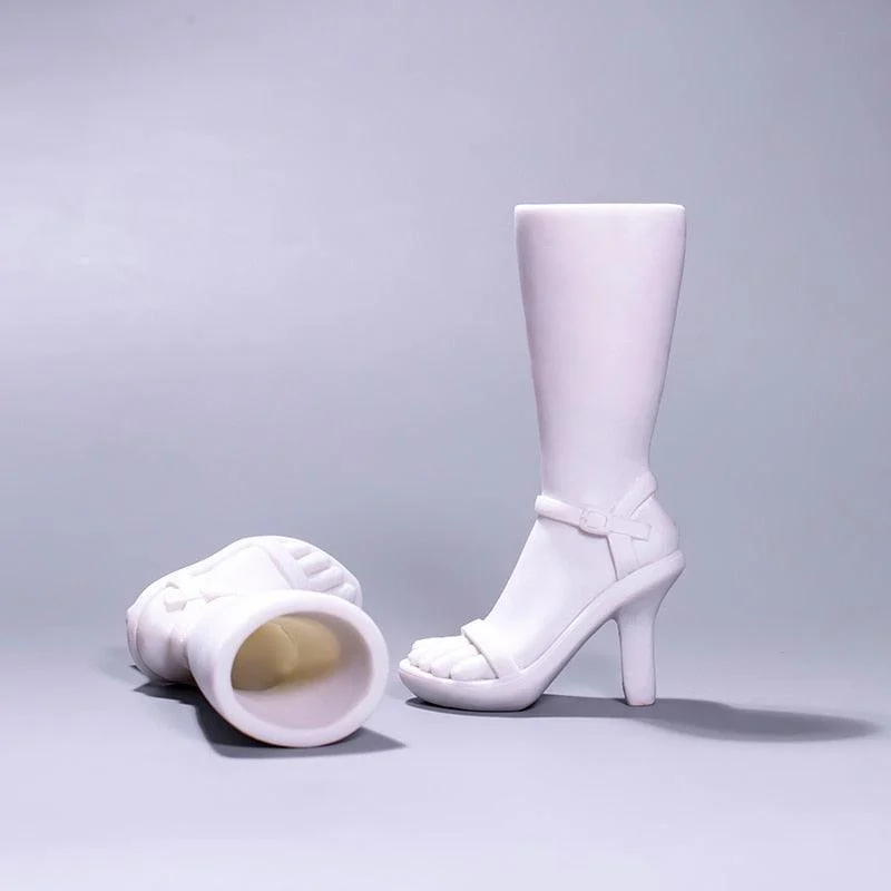 High Boot Shaped Vase -