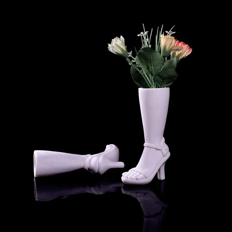 High Boot Shaped Vase -