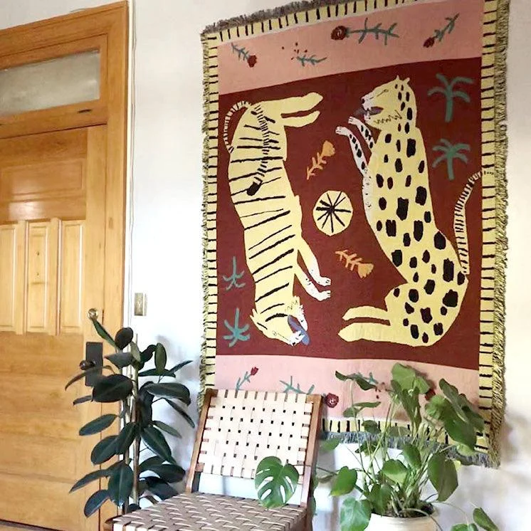 Hippie_Wild_Leopard_Tiger_Blanket_-_-_tag1_-4273324 Hippie Wild Leopard & Tiger Blanket - - #tag1#