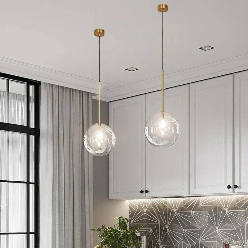 Hollow Glass Pendant -