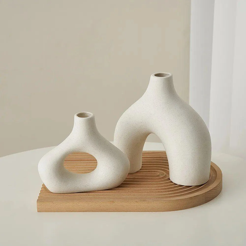 Hollow_ceramic_vase_set_-_-4203415 Hollow ceramic vase set -