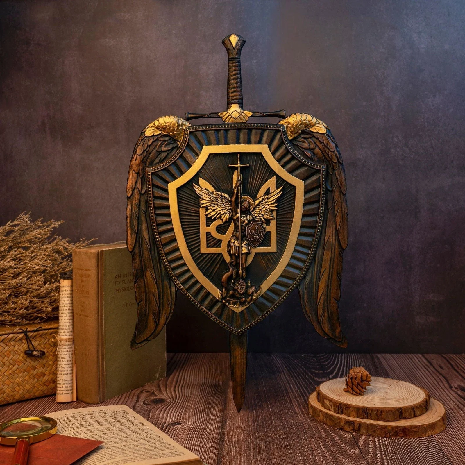 Holy_Sword_Archangel_Michael_Shield_Wood_Carving_-_-4203711 Holy Sword Archangel Michael Shield Wood Carving -