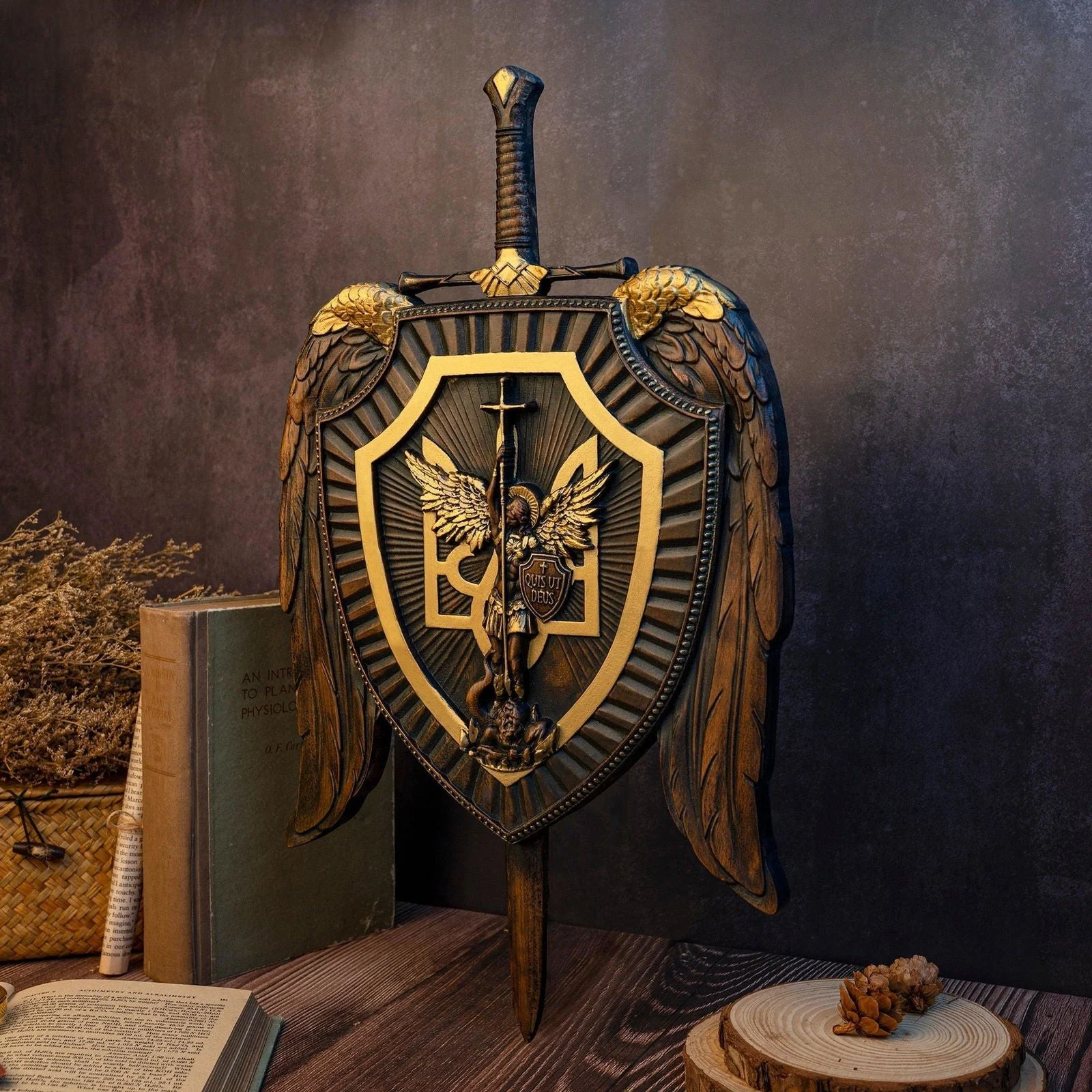 Holy_Sword_Archangel_Michael_Shield_Wood_Carving_-_-4203718 Holy Sword Archangel Michael Shield Wood Carving -