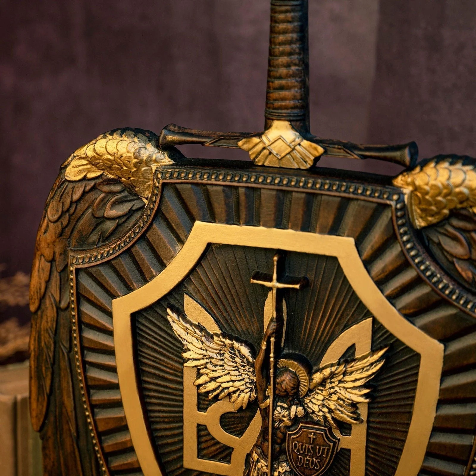 Holy_Sword_Archangel_Michael_Shield_Wood_Carving_-_-4203749 Holy Sword Archangel Michael Shield Wood Carving -