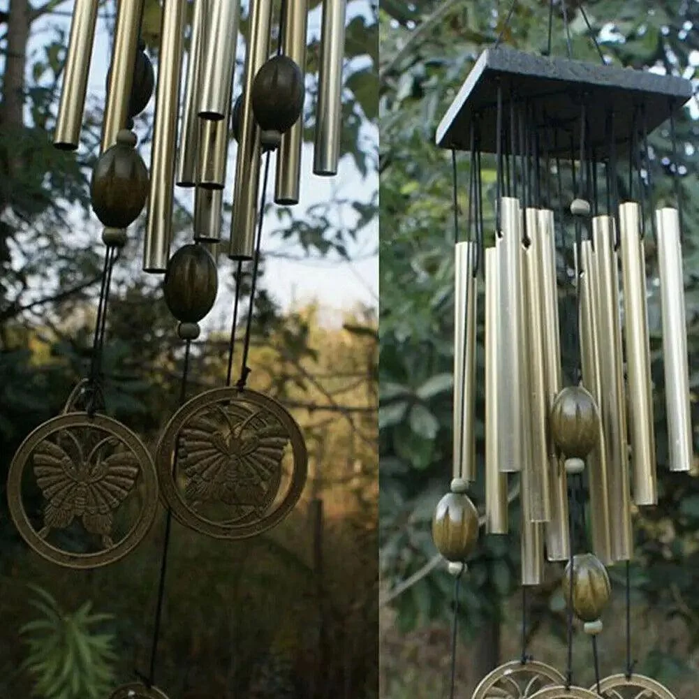 Home-Decoration-Large-Wind-Chimes-Bell-Stainless-Butterfly-12-Tube-Outdoor-Windchime-Garden-Yard-DIY-Apparel_74eff374-54c8-4748-bc7b-01c834b09abb SilentSirens - Large stainless steel wind chime - ISTANBULLU LTD