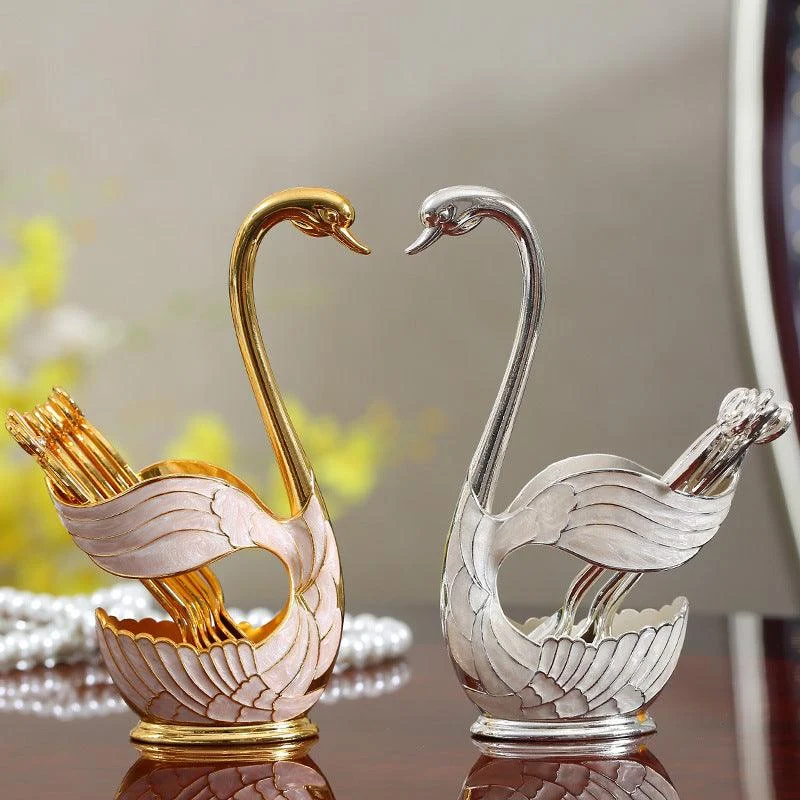 Home_Decoration_Swan_Dessert_Spoon-Fork_Tableware_Set_-_-_tag1_-4273892 Home Decoration Swan Dessert Spoon/Fork Tableware Set - - #tag1#