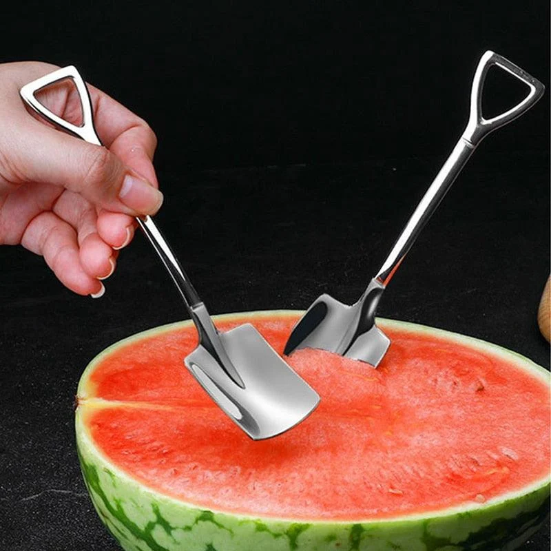 HomekoÂ® 4-piece Stainless Steel Shovel Teaspoon Set -