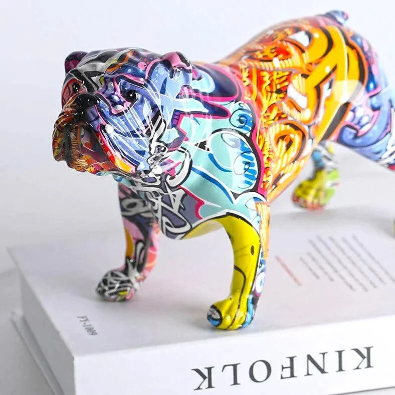 HomekoA_English_Bulldog_Graffiti_Painted_Statue_-_-4297239 Homeko® English Bulldog Graffiti Painted Statue -