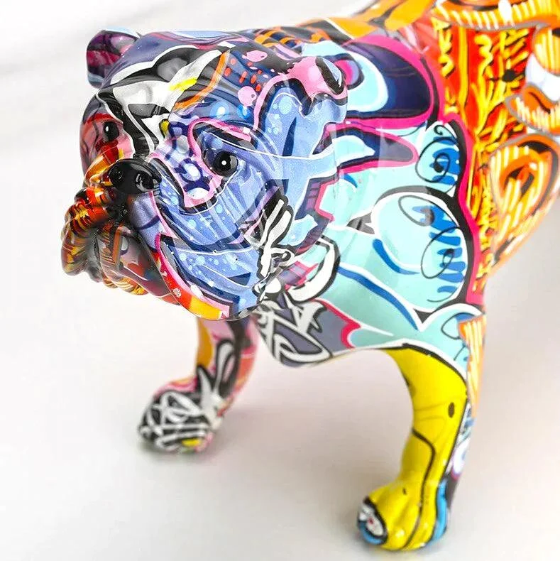 HomekoA_English_Bulldog_Graffiti_Painted_Statue_-_-4297246 Homeko® English Bulldog Graffiti Painted Statue -