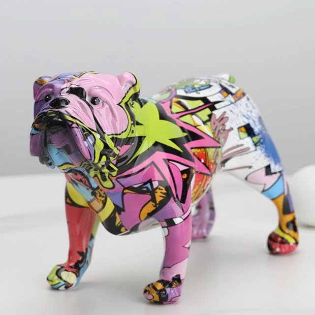 HomekoA_English_Bulldog_Graffiti_Painted_Statue_-_-4297261 Homeko® English Bulldog Graffiti Painted Statue -