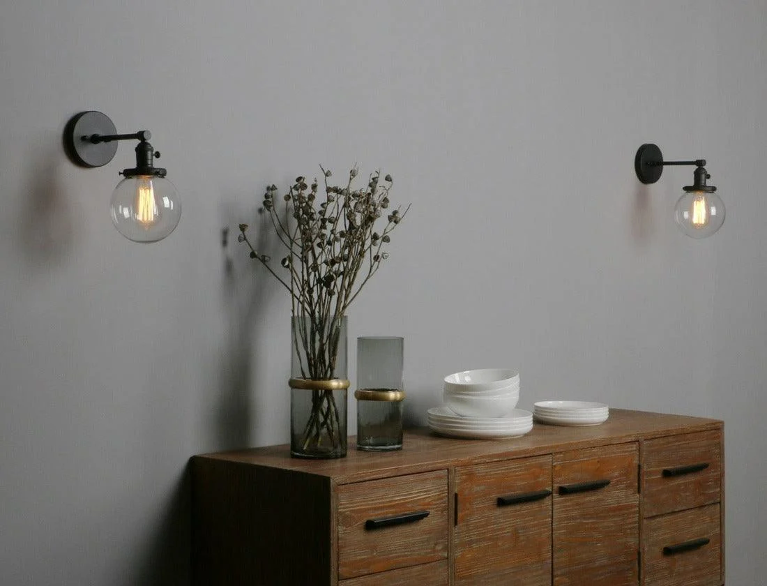 Homeko_-_Glass_Globe_Wall_Sconce_-_-4204396 Homeko - Glass Globe Wall Sconce -