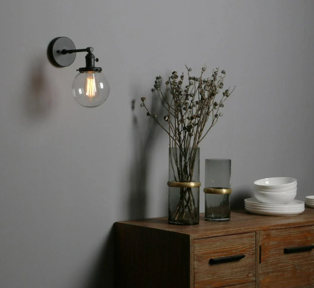 Homeko_-_Glass_Globe_Wall_Sconce_-_-4204403 Homeko - Glass Globe Wall Sconce -
