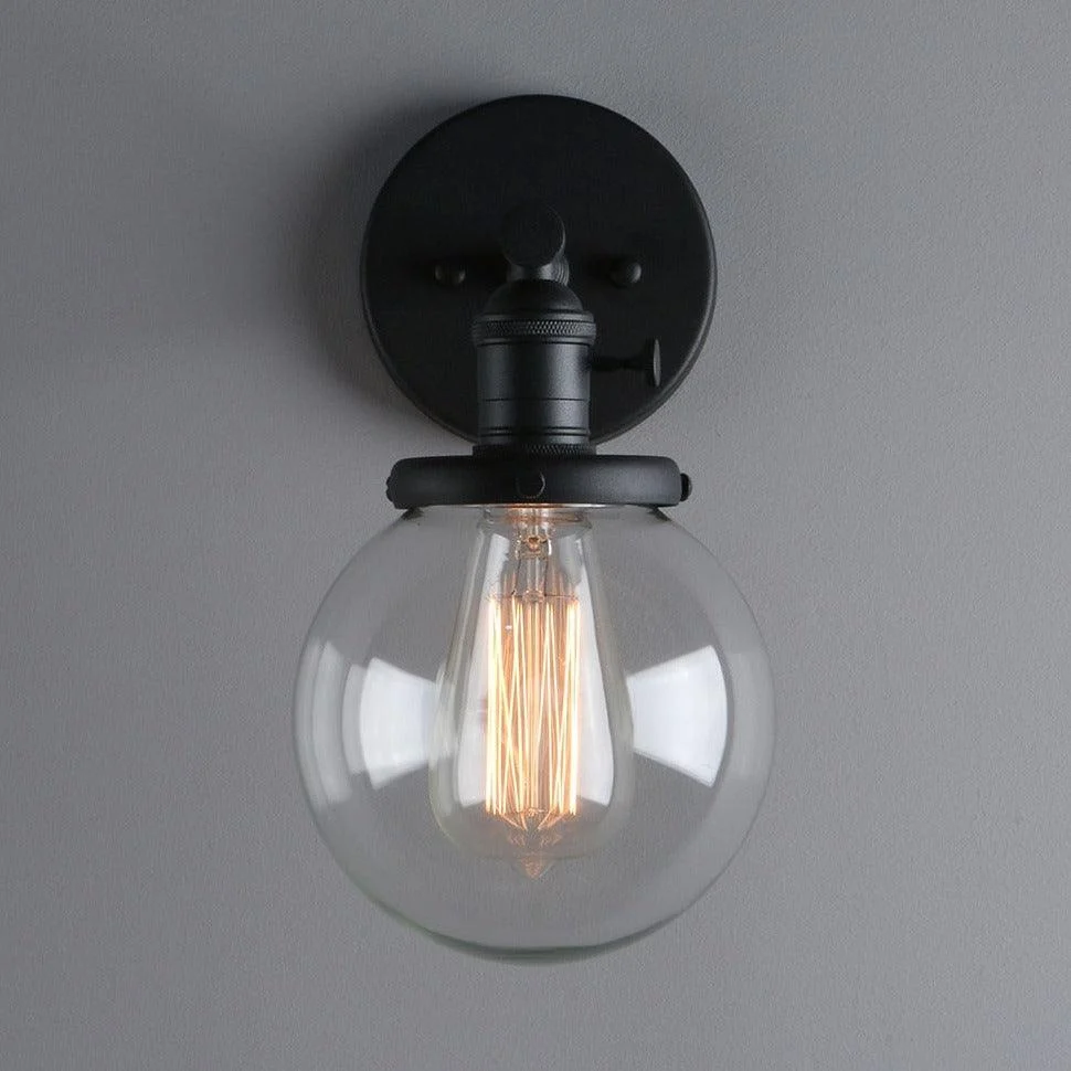 Homeko_-_Glass_Globe_Wall_Sconce_-_-4204440 Homeko - Glass Globe Wall Sconce -