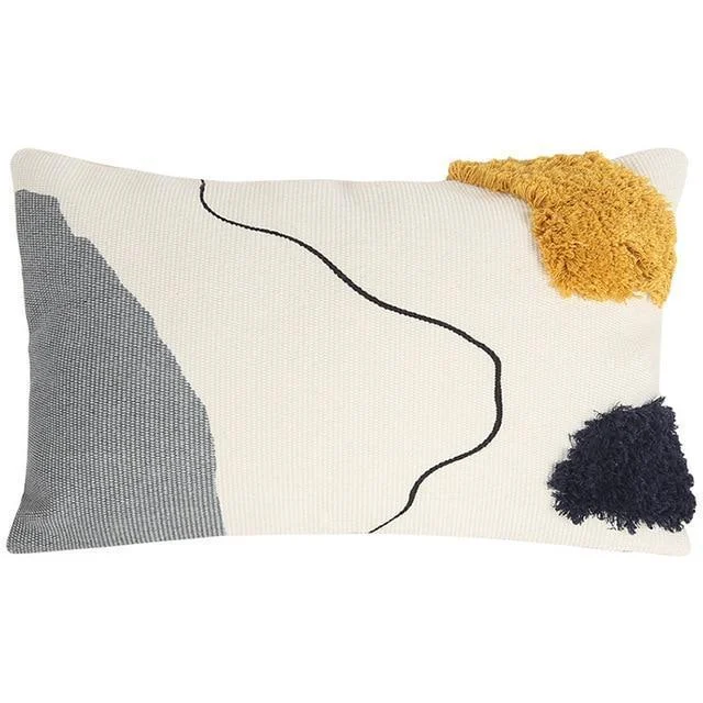 Homeko Abstract Embroidered Pillow Cover -
