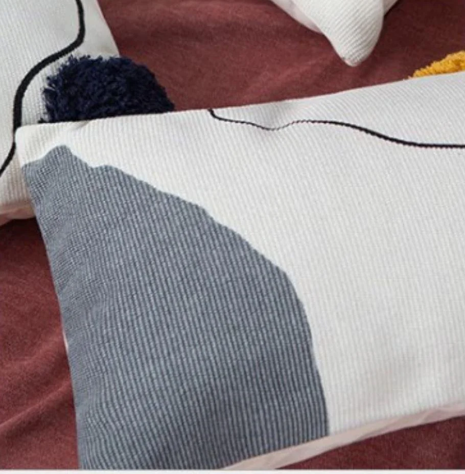 Homeko Abstract Embroidered Pillow Cover -