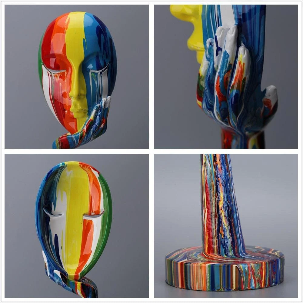 Homeko_Abstract_Painted_Face_Sculptures_-_-4211009 Homeko Abstract Painted Face Sculptures -