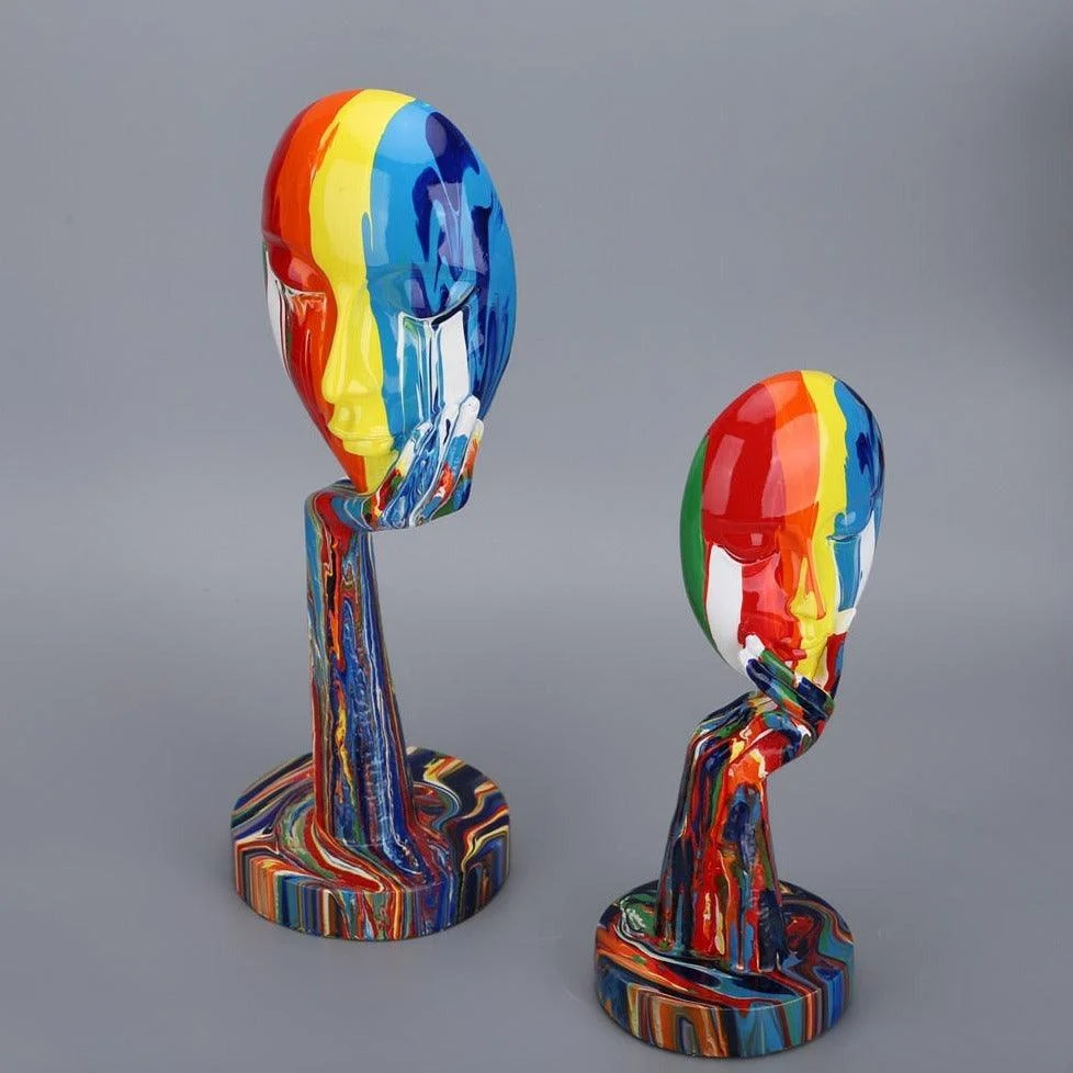 Homeko_Abstract_Painted_Face_Sculptures_-_-4211028 Homeko Abstract Painted Face Sculptures -