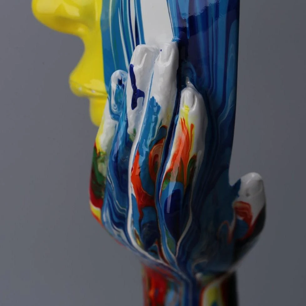 Homeko_Abstract_Painted_Face_Sculptures_-_-4211047 Homeko Abstract Painted Face Sculptures -