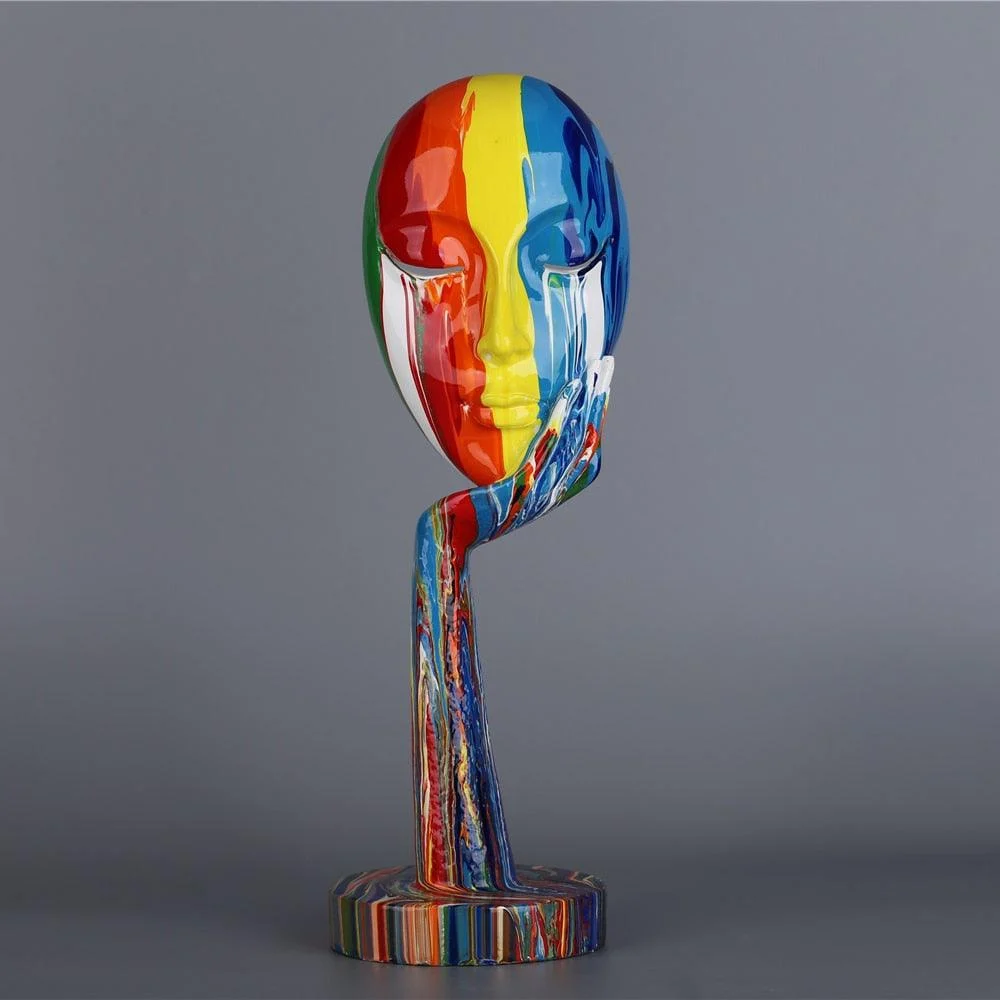 Homeko_Abstract_Painted_Face_Sculptures_-_-4211063 Homeko Abstract Painted Face Sculptures -