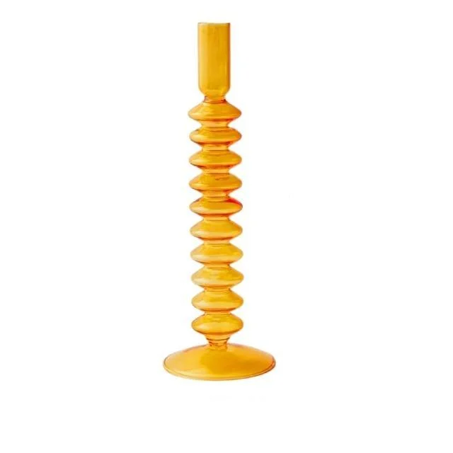 Homeko_Amber_Glass_Taper_Candle_Holder_Vases_-_-4212782 Homeko Amber Glass Taper Candle Holder & Vases -