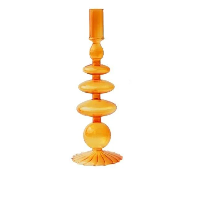 Homeko_Amber_Glass_Taper_Candle_Holder_Vases_-_-4212786 Homeko Amber Glass Taper Candle Holder & Vases -