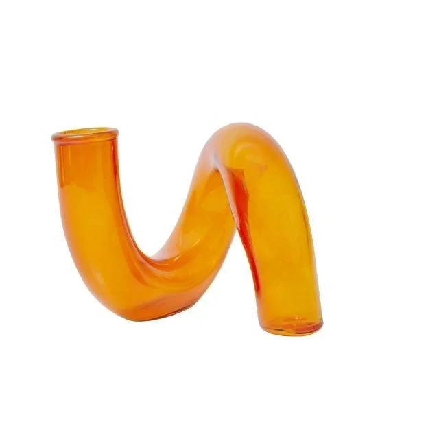 Homeko_Amber_Glass_Taper_Candle_Holder_Vases_-_-4212801 Homeko Amber Glass Taper Candle Holder & Vases -