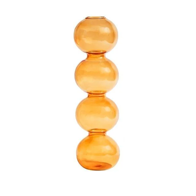 Homeko_Amber_Glass_Taper_Candle_Holder_Vases_-_-4212809 Homeko Amber Glass Taper Candle Holder & Vases -