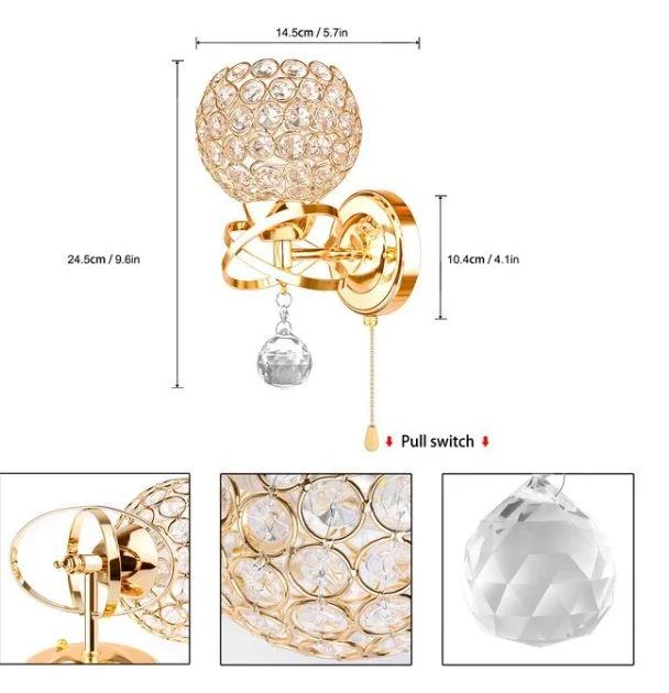 Homeko_And_Creative_Honeycomb_Crystal_Wall_Light_-_-4212923 Homeko And Creative Honeycomb Crystal Wall Light -