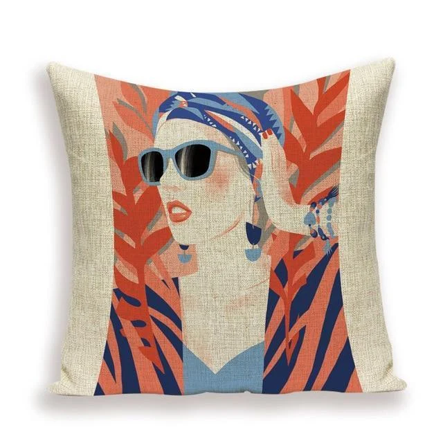 Homeko Art Linen Pillow Covers -