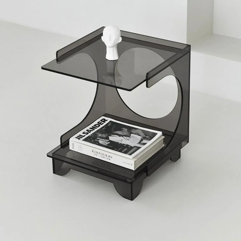 Homeko_Ash_Gray_Acrylic_Side_Table_-_-4213867 Homeko Ash Gray Acrylic Side Table -