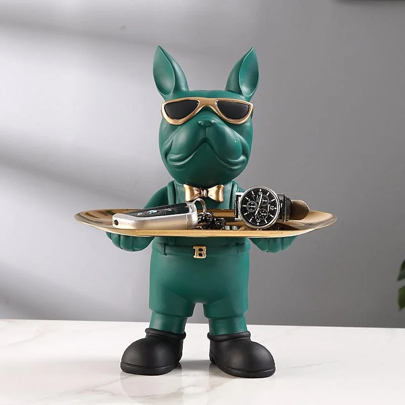 Homeko_At_Your_Service_Bulldog_Sculpture_And_Tray_-_-4214043 Homeko At Your Service Bulldog Sculpture And Tray -