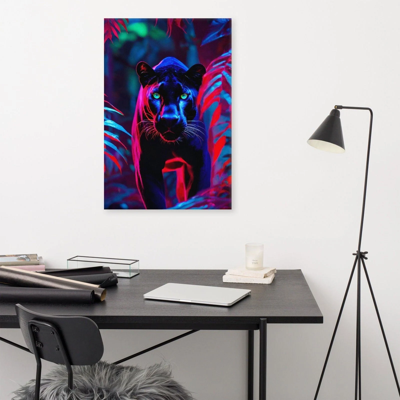 Homeko_Black_Panther_Stare_Down_Painting_-_-4216454 Homeko Black Panther Stare Down Painting -