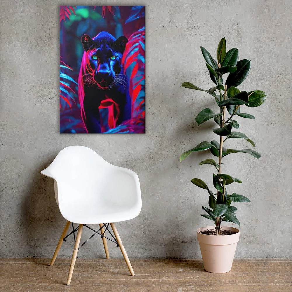 Homeko_Black_Panther_Stare_Down_Painting_-_-4216459 Homeko Black Panther Stare Down Painting -